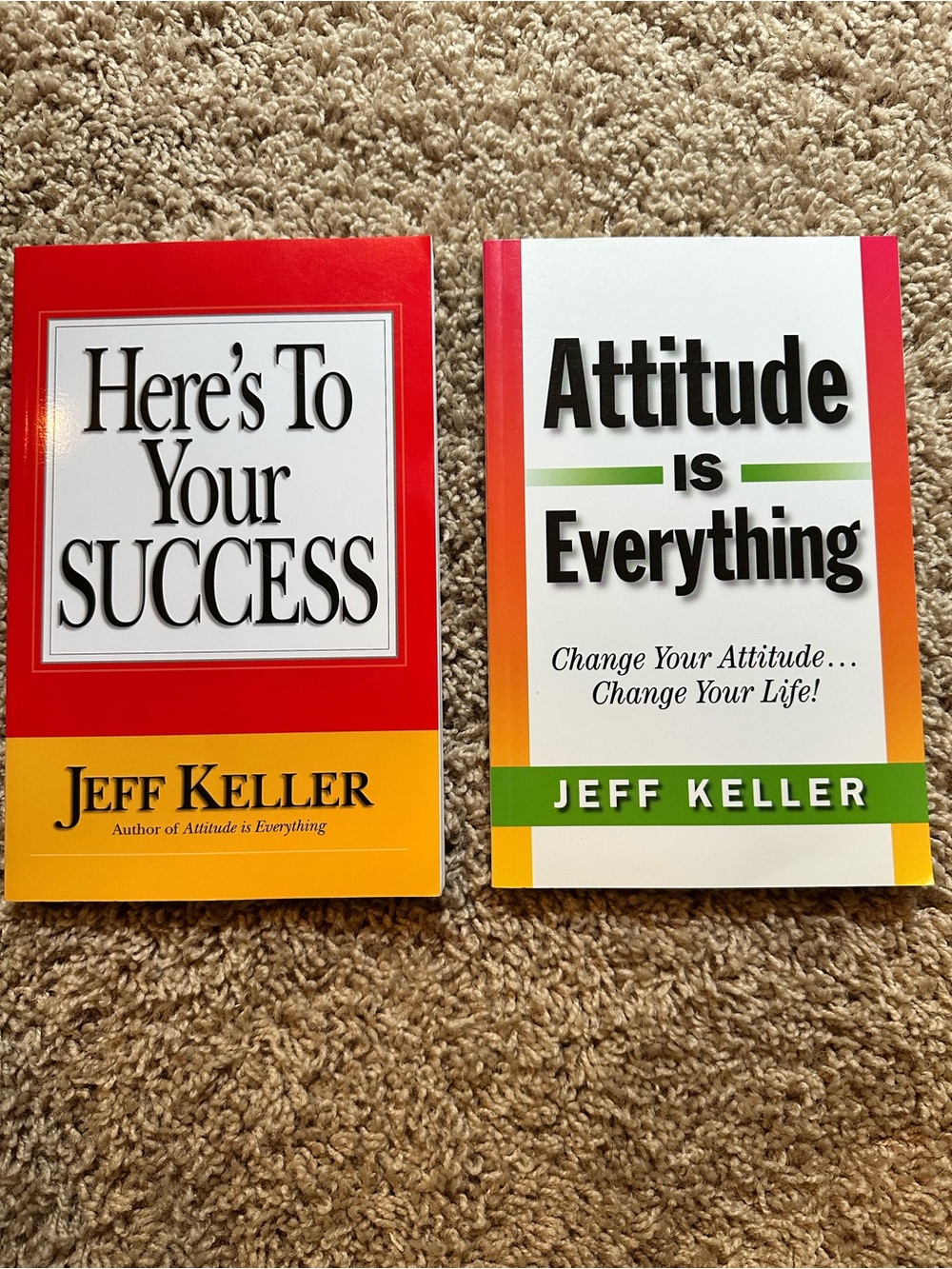 "Here's To Your Success" & “Attitude Is Everything” book lot of 2 - soft covers